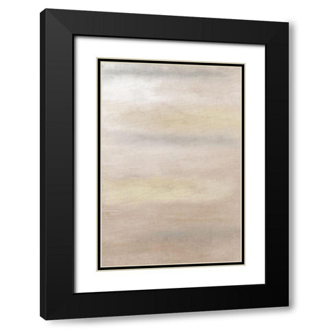 Shades of Taupe Black Modern Wood Framed Art Print with Double Matting by Kimberly, Allen