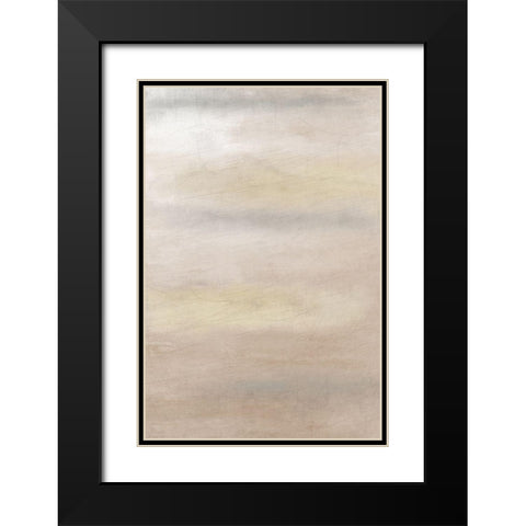 Shades of Taupe Black Modern Wood Framed Art Print with Double Matting by Kimberly, Allen