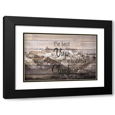 The Best View Black Modern Wood Framed Art Print with Double Matting by Kimberly, Allen