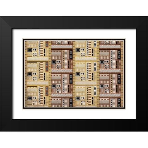 Print 4 Black Modern Wood Framed Art Print with Double Matting by Kimberly, Allen