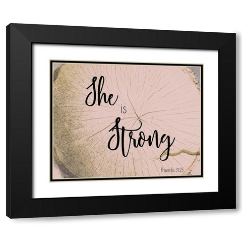 She Is 4 Black Modern Wood Framed Art Print with Double Matting by Kimberly, Allen