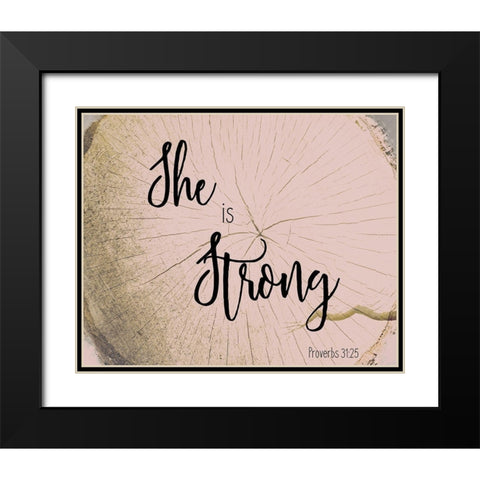 She Is 4 Black Modern Wood Framed Art Print with Double Matting by Kimberly, Allen