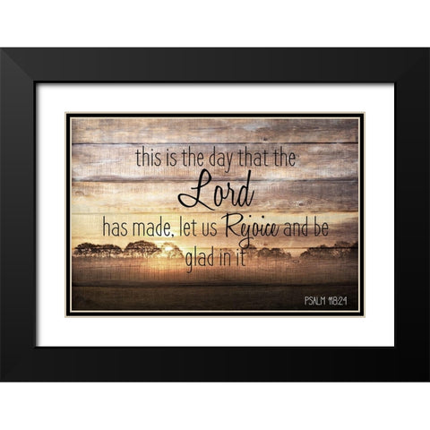 This is the Day Black Modern Wood Framed Art Print with Double Matting by Kimberly, Allen