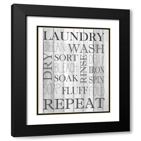 Repeat Black Modern Wood Framed Art Print with Double Matting by Kimberly, Allen