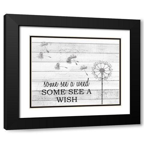 Some See Black Modern Wood Framed Art Print with Double Matting by Kimberly, Allen