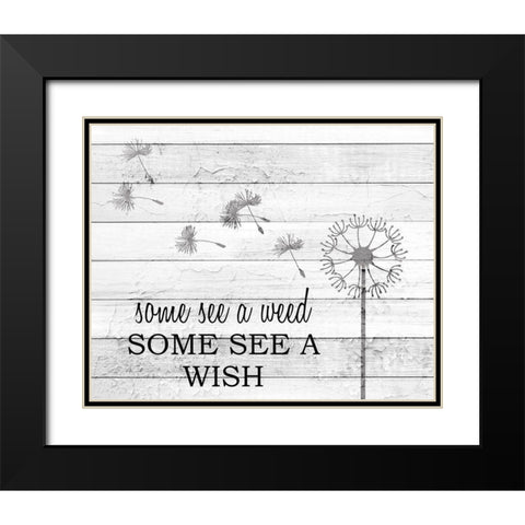 Some See Black Modern Wood Framed Art Print with Double Matting by Kimberly, Allen