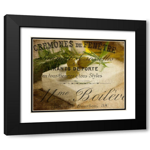 Olive and Cheese Black Modern Wood Framed Art Print with Double Matting by Kimberly, Allen