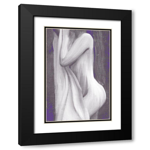 Curve Black Modern Wood Framed Art Print with Double Matting by Kimberly, Allen