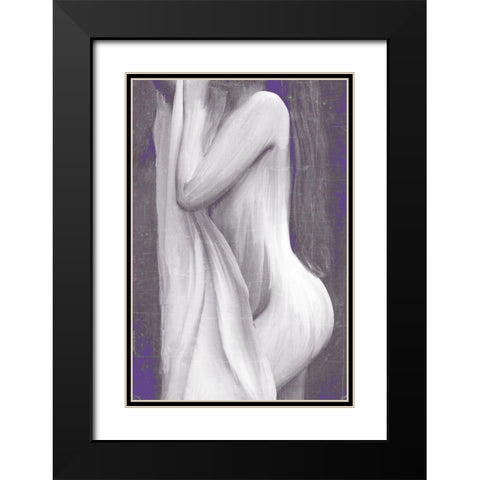 Curve Black Modern Wood Framed Art Print with Double Matting by Kimberly, Allen