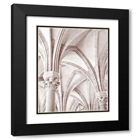 Arches 1 Black Modern Wood Framed Art Print with Double Matting by Kimberly, Allen