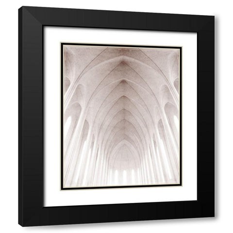 Arches 2 Black Modern Wood Framed Art Print with Double Matting by Kimberly, Allen