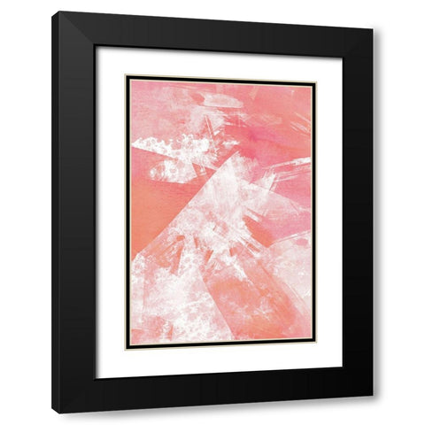 Shards 1 Black Modern Wood Framed Art Print with Double Matting by Kimberly, Allen