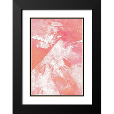 Shards 1 Black Modern Wood Framed Art Print with Double Matting by Kimberly, Allen