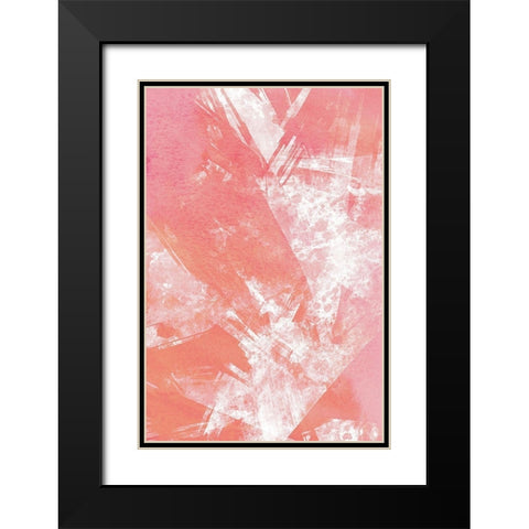 Shards 2 Black Modern Wood Framed Art Print with Double Matting by Kimberly, Allen