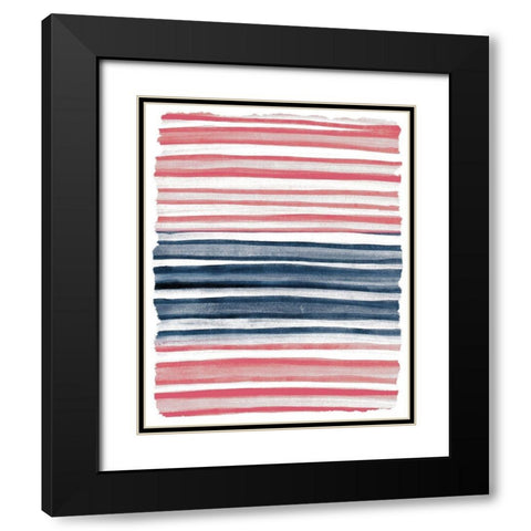 Layers 1 Black Modern Wood Framed Art Print with Double Matting by Kimberly, Allen