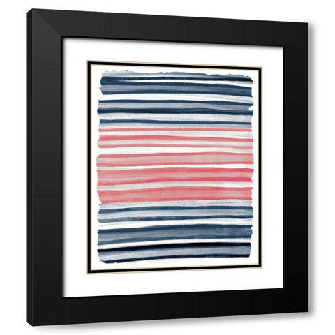 Layers 2 Black Modern Wood Framed Art Print with Double Matting by Kimberly, Allen