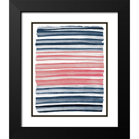 Layers 2 Black Modern Wood Framed Art Print with Double Matting by Kimberly, Allen