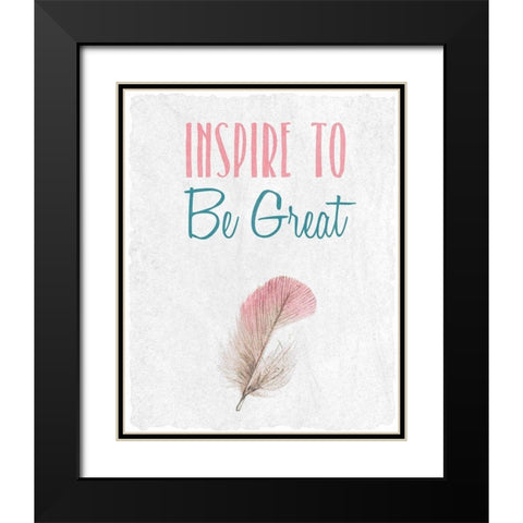 Inspire 3 Black Modern Wood Framed Art Print with Double Matting by Kimberly, Allen