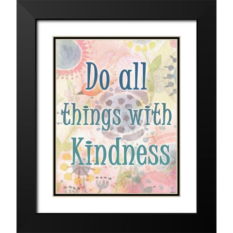 Do all Things Black Modern Wood Framed Art Print with Double Matting by Kimberly, Allen