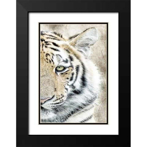 Concentration B Black Modern Wood Framed Art Print with Double Matting by Kimberly, Allen