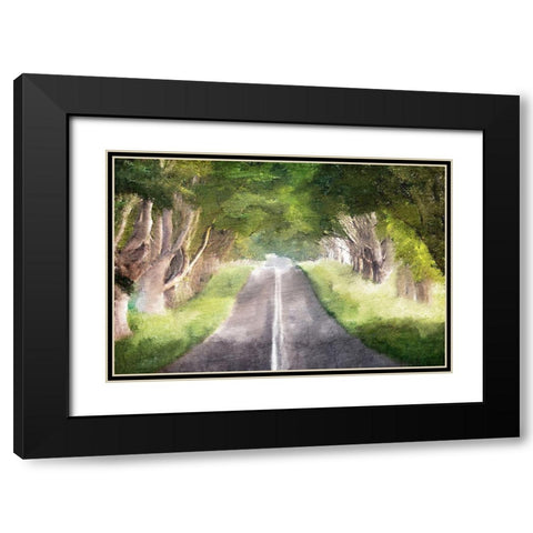 Road Trip Black Modern Wood Framed Art Print with Double Matting by Kimberly, Allen
