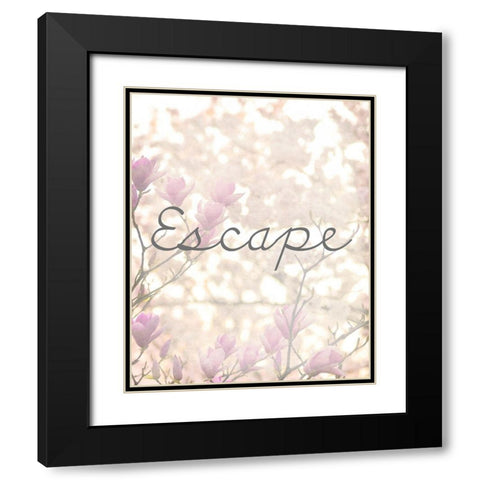 Cherry Blossoms 1 Black Modern Wood Framed Art Print with Double Matting by Kimberly, Allen