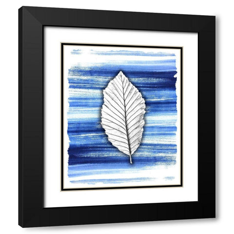 Brushstrokes 1 Black Modern Wood Framed Art Print with Double Matting by Allen, Kimberly