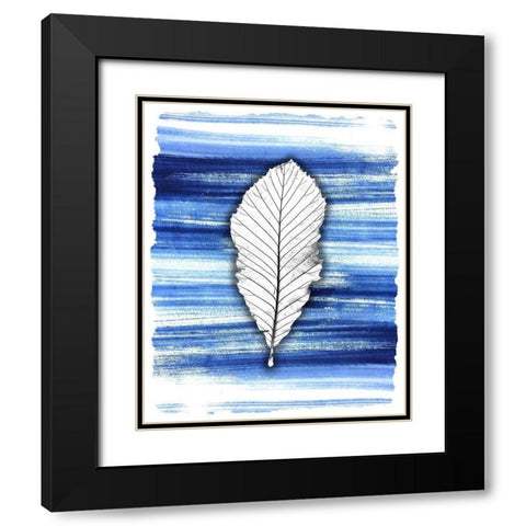 Brushstrokes 2 Black Modern Wood Framed Art Print with Double Matting by Allen, Kimberly