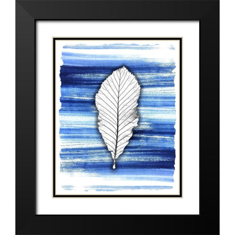 Brushstrokes 2 Black Modern Wood Framed Art Print with Double Matting by Allen, Kimberly