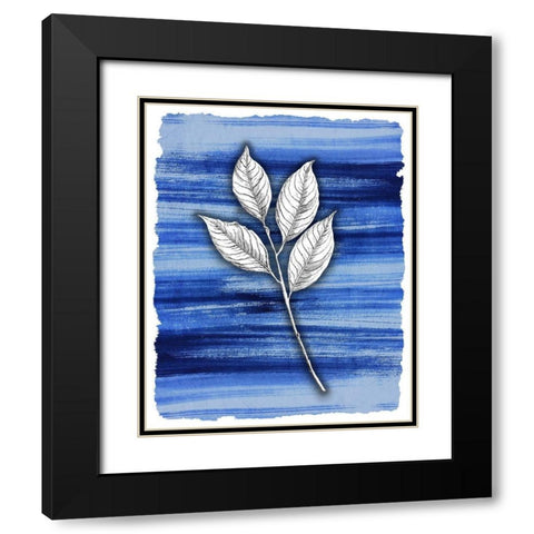 Brushstrokes 3 Black Modern Wood Framed Art Print with Double Matting by Allen, Kimberly