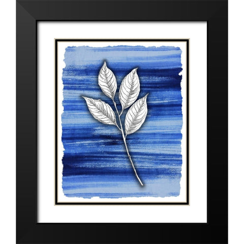 Brushstrokes 3 Black Modern Wood Framed Art Print with Double Matting by Allen, Kimberly
