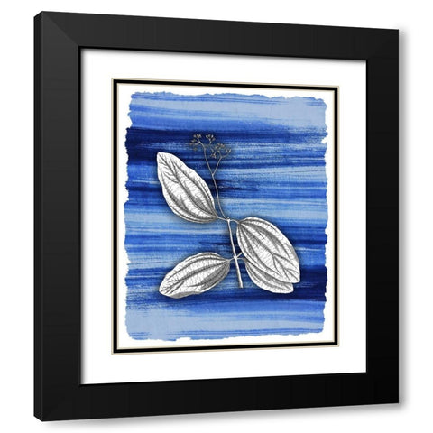 Brushstrokes 4 Black Modern Wood Framed Art Print with Double Matting by Allen, Kimberly