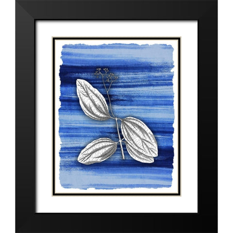Brushstrokes 4 Black Modern Wood Framed Art Print with Double Matting by Allen, Kimberly