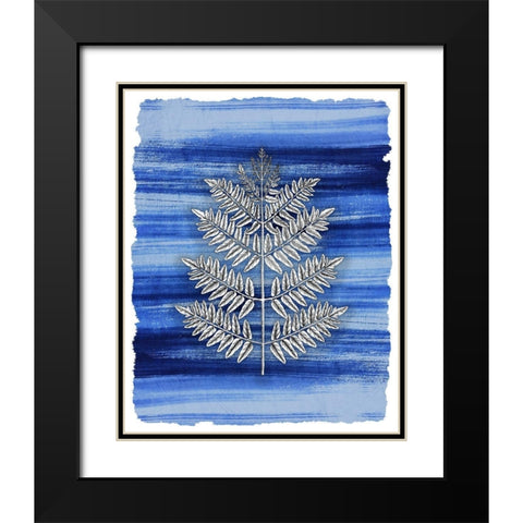 Brushstrokes 5 Black Modern Wood Framed Art Print with Double Matting by Allen, Kimberly