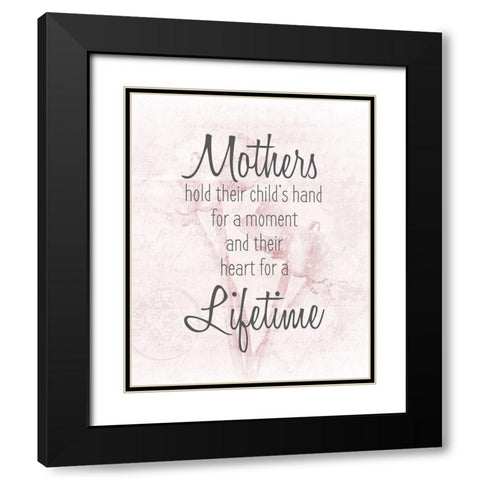 Mothers Hold Black Modern Wood Framed Art Print with Double Matting by Kimberly, Allen