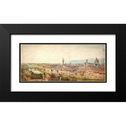 Florence View Black Modern Wood Framed Art Print with Double Matting by Allen, Kimberly