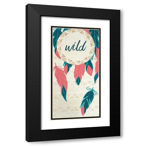 Wild and Free 1 Black Modern Wood Framed Art Print with Double Matting by Allen, Kimberly