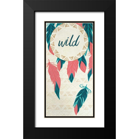 Wild and Free 1 Black Modern Wood Framed Art Print with Double Matting by Allen, Kimberly