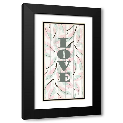 Feathered 1 Black Modern Wood Framed Art Print with Double Matting by Allen, Kimberly