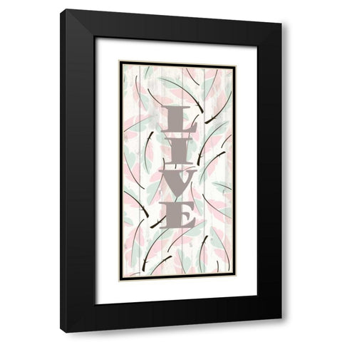 Feathered 2 Black Modern Wood Framed Art Print with Double Matting by Allen, Kimberly