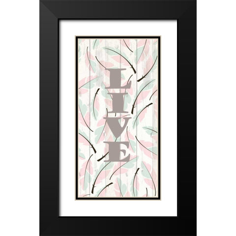 Feathered 2 Black Modern Wood Framed Art Print with Double Matting by Allen, Kimberly