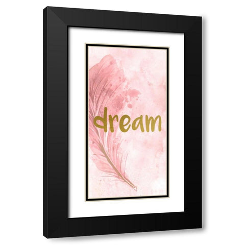 Dream Feathered  Black Modern Wood Framed Art Print with Double Matting by Allen, Kimberly