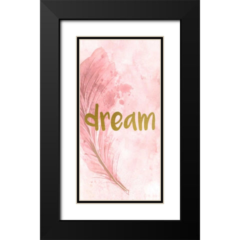 Dream Feathered  Black Modern Wood Framed Art Print with Double Matting by Allen, Kimberly