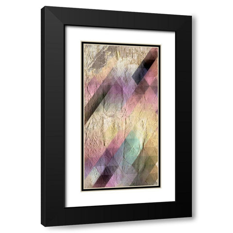Color Code 1a Black Modern Wood Framed Art Print with Double Matting by Allen, Kimberly