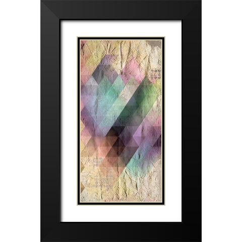 Color Code 1b Black Modern Wood Framed Art Print with Double Matting by Allen, Kimberly