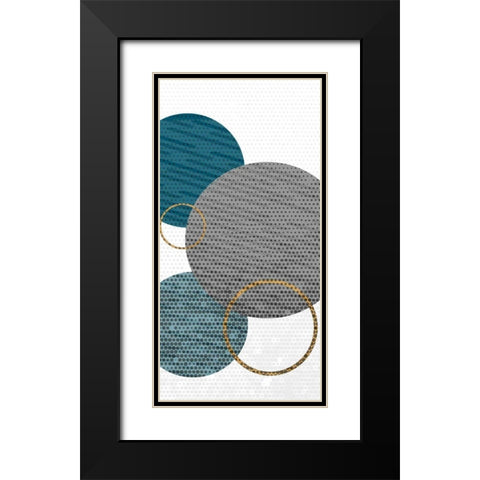 Circle Time B Black Modern Wood Framed Art Print with Double Matting by Allen, Kimberly