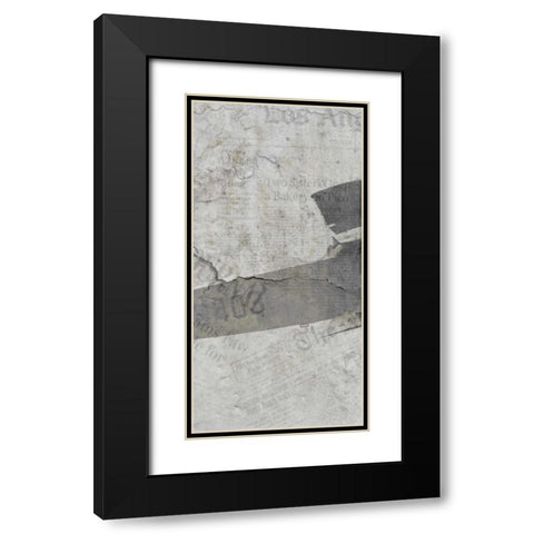 Newspaper Air Travel B Black Modern Wood Framed Art Print with Double Matting by Allen, Kimberly