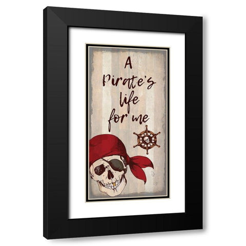 Pirate A Black Modern Wood Framed Art Print with Double Matting by Kimberly, Allen