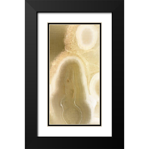 Golden Touch 1 Black Modern Wood Framed Art Print with Double Matting by Kimberly, Allen