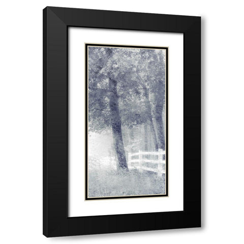 Fenceline Black Modern Wood Framed Art Print with Double Matting by Kimberly, Allen